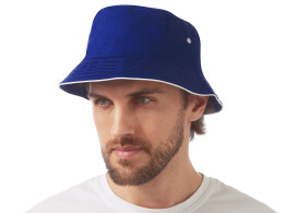 US Basic Панама с контрастной окантовкой , классический синий/белый