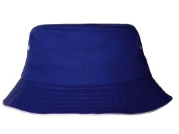 US Basic Панама с контрастной окантовкой , классический синий/белый