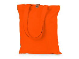 Разное Сумка Clip из хлопка 340 г/м2 с застежкой из экокожи, оранжевый