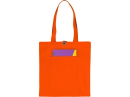 Разное Сумка Clip из хлопка 340 г/м2 с застежкой из экокожи, оранжевый