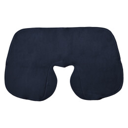 Happy gifts Подушка надувная дорожная WAY в футляре; синий; 43,5х27,5 см; твил; шелкография