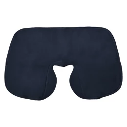Happy gifts Подушка надувная дорожная WAY в футляре; синий; 43,5х27,5 см; твил; шелкография