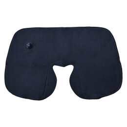 Happy gifts Подушка надувная дорожная WAY в футляре; синий; 43,5х27,5 см; твил; шелкография