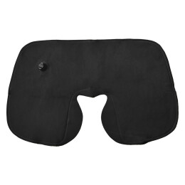 Happy gifts Подушка надувная дорожная WAY в футляре; черный; 43,5х27,5 см; твил; шелкография