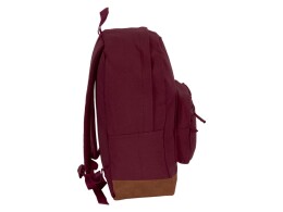 Разное Рюкзак Shammy с эко-замшей для ноутбука 15", бордовый