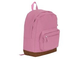 Разное Рюкзак Shammy с эко-замшей для ноутбука 15", пыльно-розовый