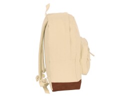 Разное Рюкзак Shammy с эко-замшей для ноутбука 15", молочный