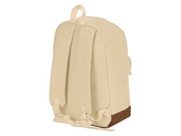 Разное Рюкзак Shammy с эко-замшей для ноутбука 15", молочный