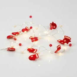 Разное Гирлянда Merry Mittens, красная