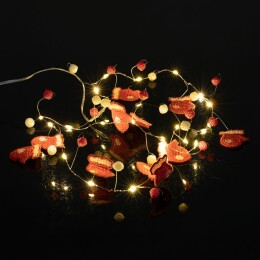 Разное Гирлянда Merry Mittens, красная