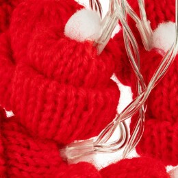 Разное Гирлянда Cosy Poms, красная