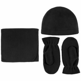 Molti Варежки Fleecy, черные