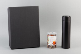 mid-oceangift Набор подарочный "Pleasure": термос "Финикс", специи черный