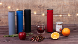 mid-oceangift Набор подарочный "Pleasure": термос "Бостон next", специи синий