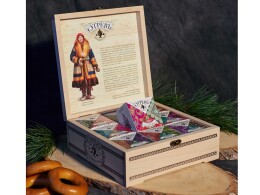 Сугревъ Подарочный набор c чаем "Сокровища Севера" в деревянной шкатулке