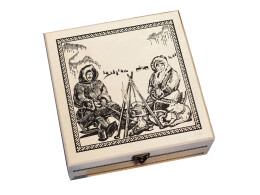 Сугревъ Подарочный набор c чаем "Сокровища Севера" в деревянной шкатулке без лого