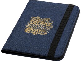 Разное Ross Держатель паспорта с RFID-защитой из переработанного PET-пластика, сертифицированного согласно GRS - navy