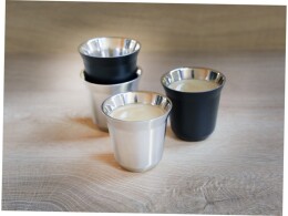 Разное Duo набор чашек для эспрессо из нержавеющей стали, сертифицированный согласно RCS, 80 мл - Серебряный