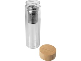 Разное Bailey бутылка с емкостью для заваривания из борсиликатного стекла емкостью 400 мл с бамбуковой крышкой - прозрачный