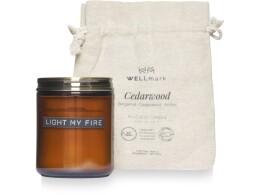 Wellmark Wellmark свеча с ароматом кедрового дерева среднего размера - Amber heather