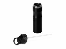 Waterline Бутылка для воды "Hike" Waterline, нерж сталь, 850 мл, черный (Р)