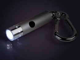 Разное Брелок-фонарик "Карабин", серебристый (Р)