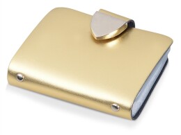 Разное Визитница на 26 визиток, золотистая