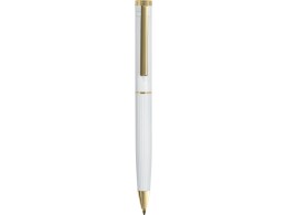 Lettertone Шариковая металлическая ручка с золотистым слоем "Monarch Gold", белая