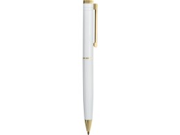 Lettertone Шариковая металлическая ручка с золотистым слоем "Monarch Gold", белая