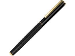 Lettertone Металлическая ручка-роллер с золотистым слоем "Monarch Gold", черная