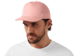 US Basic Бейсболка "Poly" 5-ти панельная 120гр, лососевый