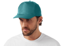 US Basic Бейсболка "Poly" 5-ти панельная 120гр, пыльно-бирюзовый