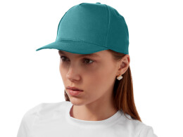 US Basic Бейсболка "Poly" 5-ти панельная 120гр, пыльно-бирюзовый