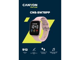 CANYON Смарт-часы со встроенным плеером Canyon SaltSW-78, розовый (Р)