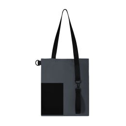 1 Шоппер Superbag Color (темно-серый с чёрным)