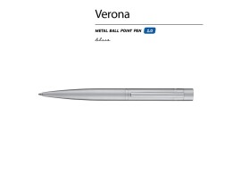 Bruno Visconti Ручка металлическая шариковая "Verona", серебристый