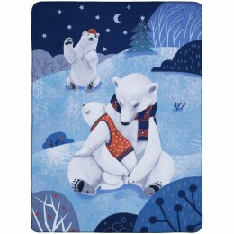 сделано в России Флисовый плед Wintart Bear