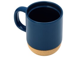 Разное Кружка Denpasar с пробковым дном и крышкой, цветная с двух сторон, бензиновый синий