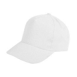 Textile Бейсболка "Light", 5 клиньев, застежка на липучке; белый; 100% хлопок; плотность 150 г/м2