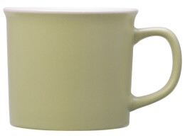 Разное Матовая кружка Nancy 360 мл цветная снаружи, белая внутри, оливковый