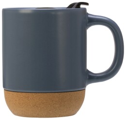 Разное Кружка Denpasar с пробковым дном и крышкой, цветная с двух сторон, антрацит