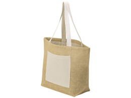 Разное Сумка Jute джутовая с широким дном, натуральный