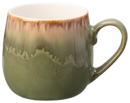 Eat&Bite Select Кружка с вулканическим эффектом по краю Etna, 440 мл, оливковый