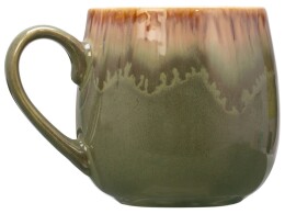 Eat&Bite Select Кружка с вулканическим эффектом по краю Etna, 440 мл, оливковый