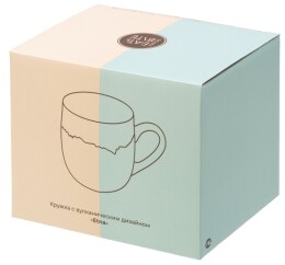 Eat&Bite Select Кружка с вулканическим эффектом по краю Etna, 440 мл, оливковый