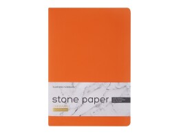 Bruno Visconti Тетрадь с каменной бумагой А5 "Carrara" 40 л., линейка, оранжевый