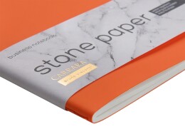 Bruno Visconti Тетрадь с каменной бумагой А5 "Carrara" 40 л., линейка, оранжевый