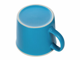 Разное Матовая кружка Nancy 360 мл цветная снаружи, белая внутри, голубой (Р)