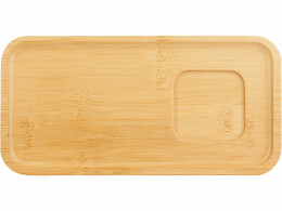 Eat&Bite Чайная пара с бамбуковым блюдцем "Deny", белый (Р)