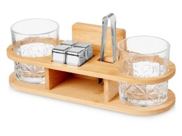 Master of Wine Набор для виски на бамбуковой подставке "Boulevardier" (Р)